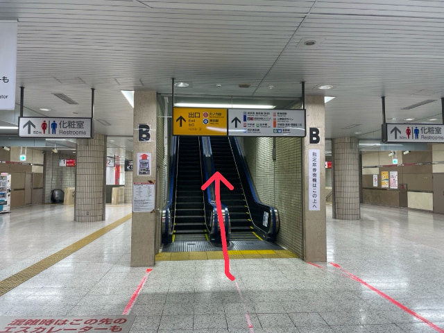 京葉線のエスカレーター